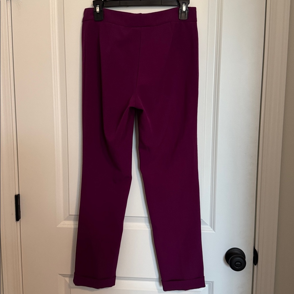 Deep Purple Women's Purple Dark Magenta Undertone Work Office Trouser Pants - Picture 15 of 16